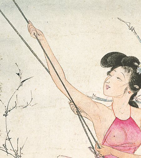 屏南-胡也佛的仕女画和最知名的金瓶梅秘戏图